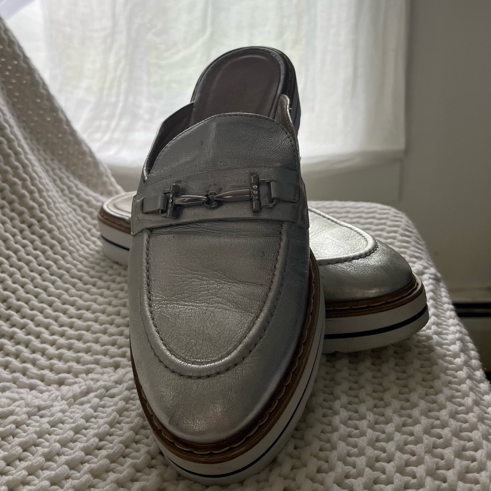 Silver Mule Sneakers